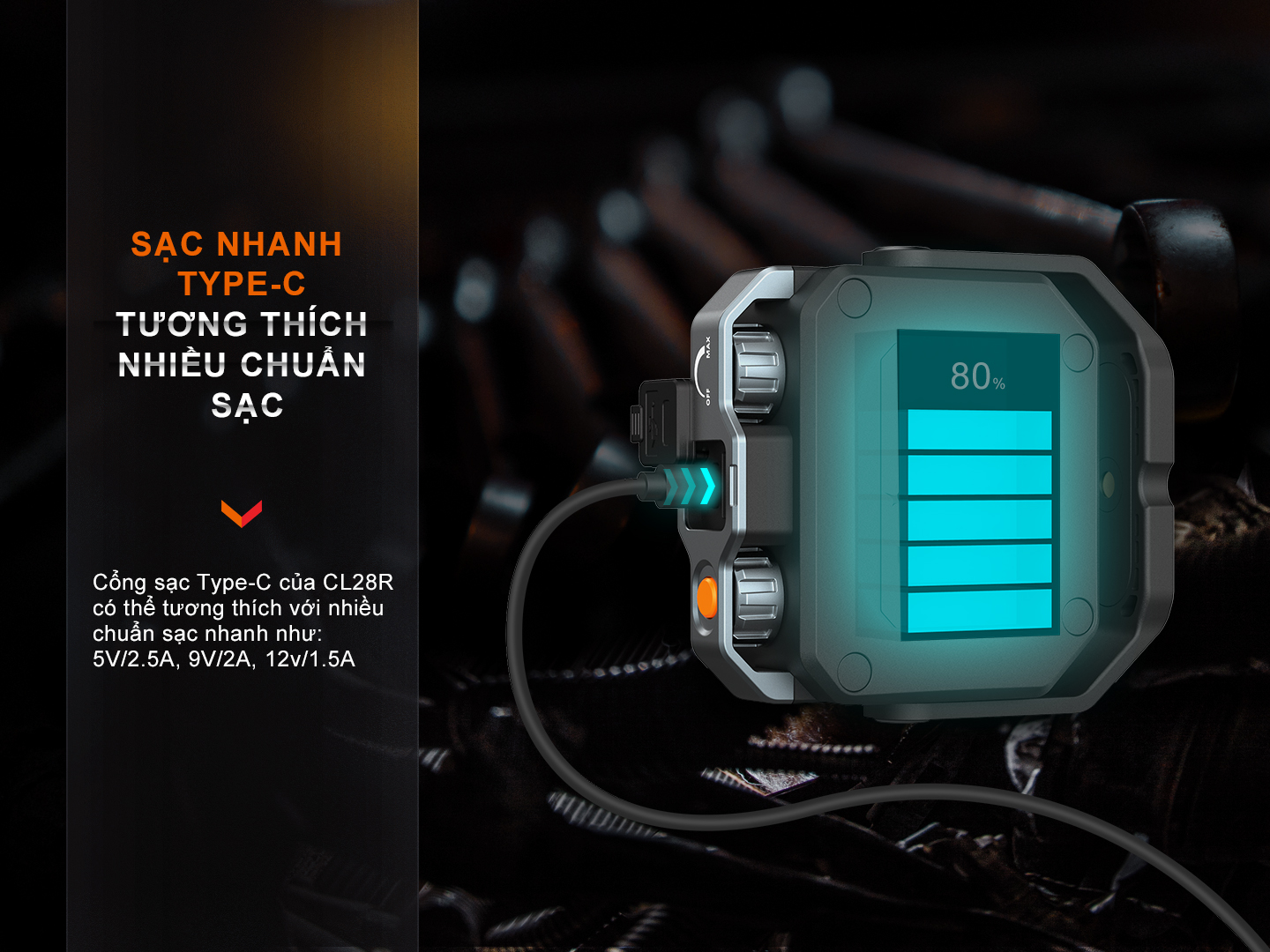 Đèn Pin Ngoài Trời Fenix CL28R 7 Fenix CL28R E 07