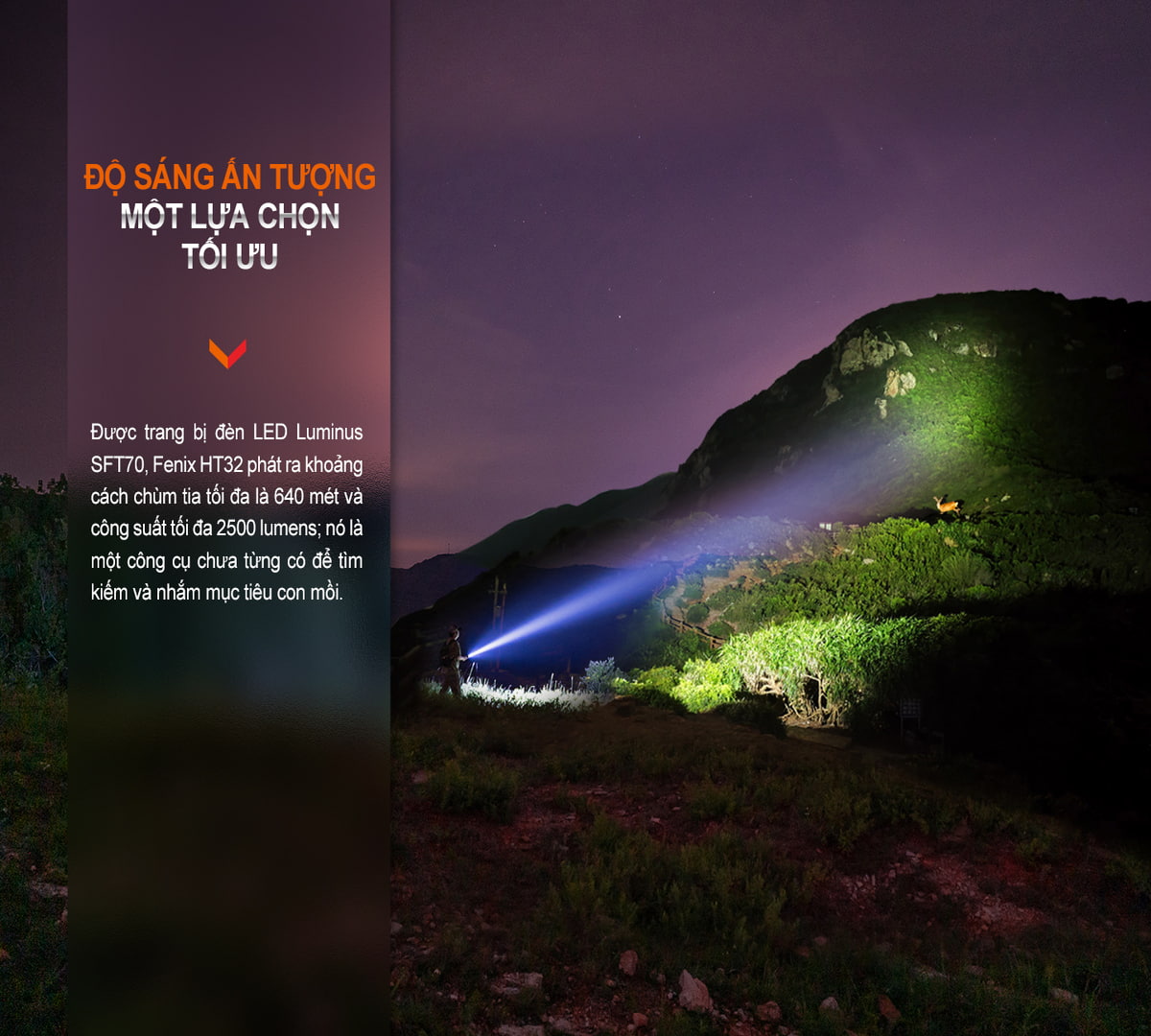 Đèn Pin chiếu xa Fenix HT32 2 den pin fenix HT32 12