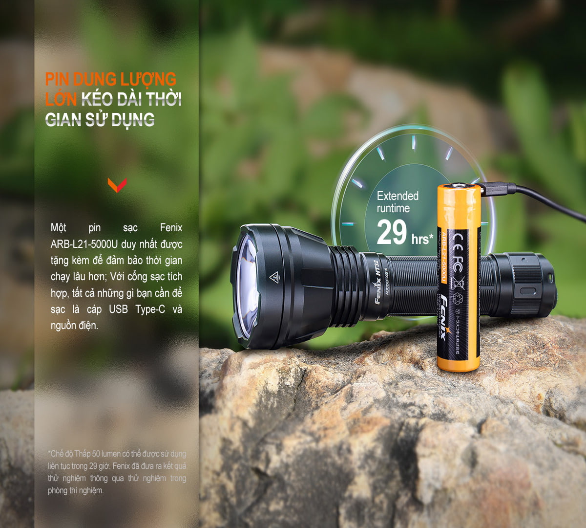 Đèn Pin chiếu xa Fenix HT32 9 den pin fenix HT32 15