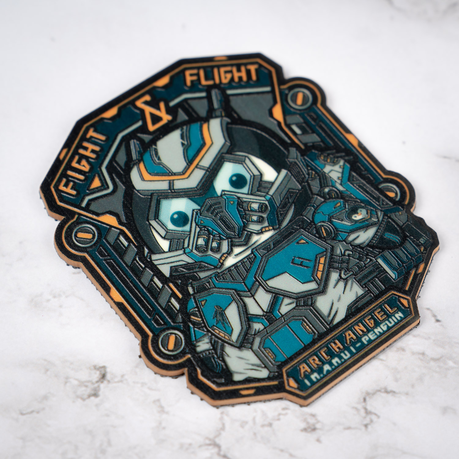 |M.A.M.U| Penguin Fight & Flight Acrylic Patch Set 2 M.A.M.U Penguin Fight Flight Acrylic Patch Set 2