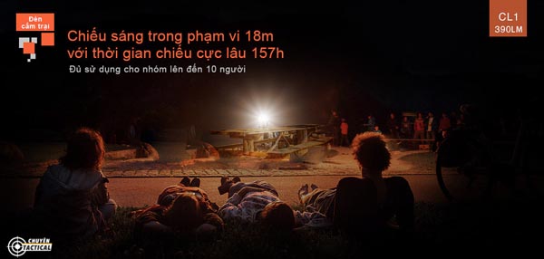 Đèn Pin Đội Đầu Fenix-HL12R V2.0 8 Thoi luong pin cua den pin deo dau