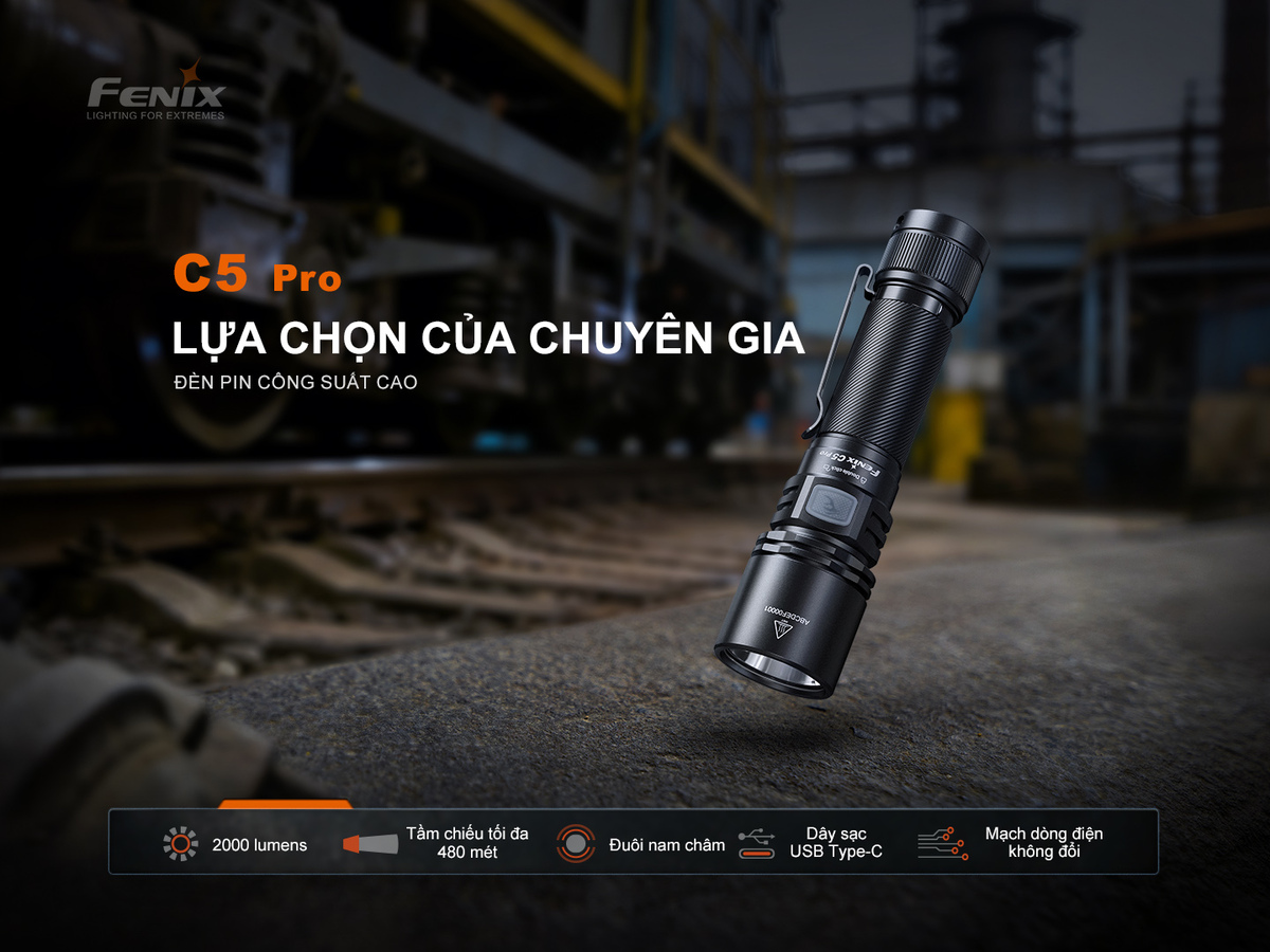 Den pin Fenix C5 Pro 1