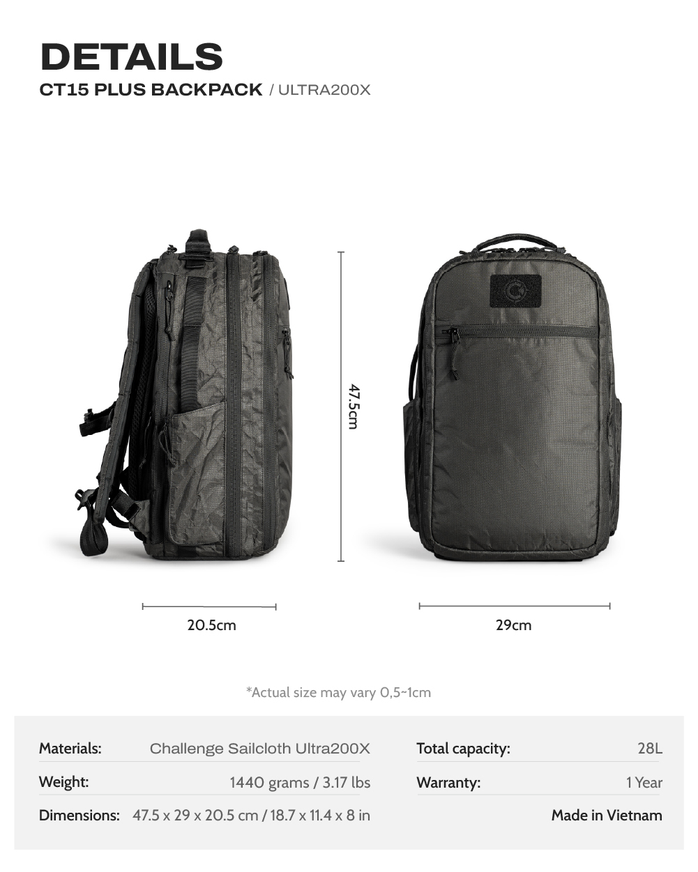 Balo CT15 Plus - Ultra200X 1 Balo CT15 Plus - Ultra200X