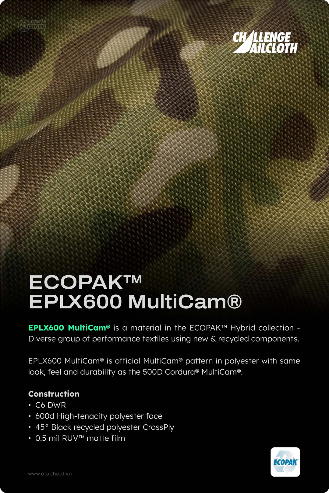 Balo CT21 Plus - Ecopak EPLX600 2 EPLX600 MultiCam eng