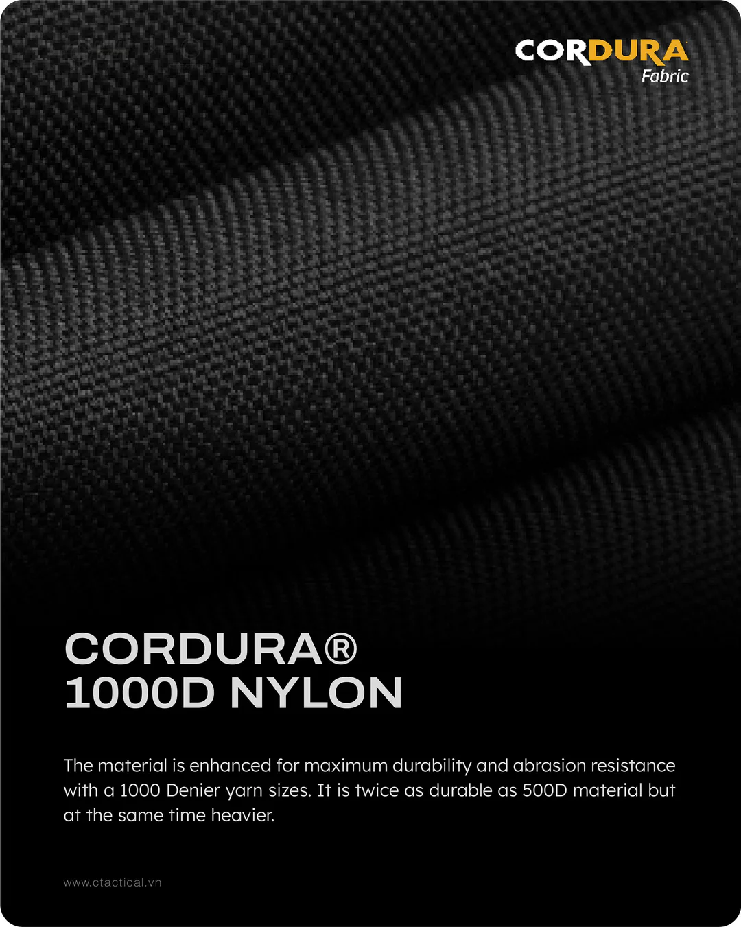 Balo CT21 Plus - Cordura® Nylon 1000D 2 cordura 1000d nylon